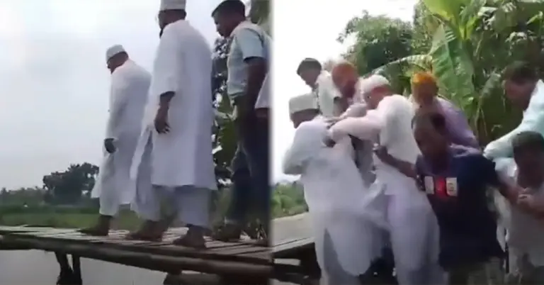 জামায়াত নেতাদের নিয়ে ভেঙে পড়লো সাঁকো
